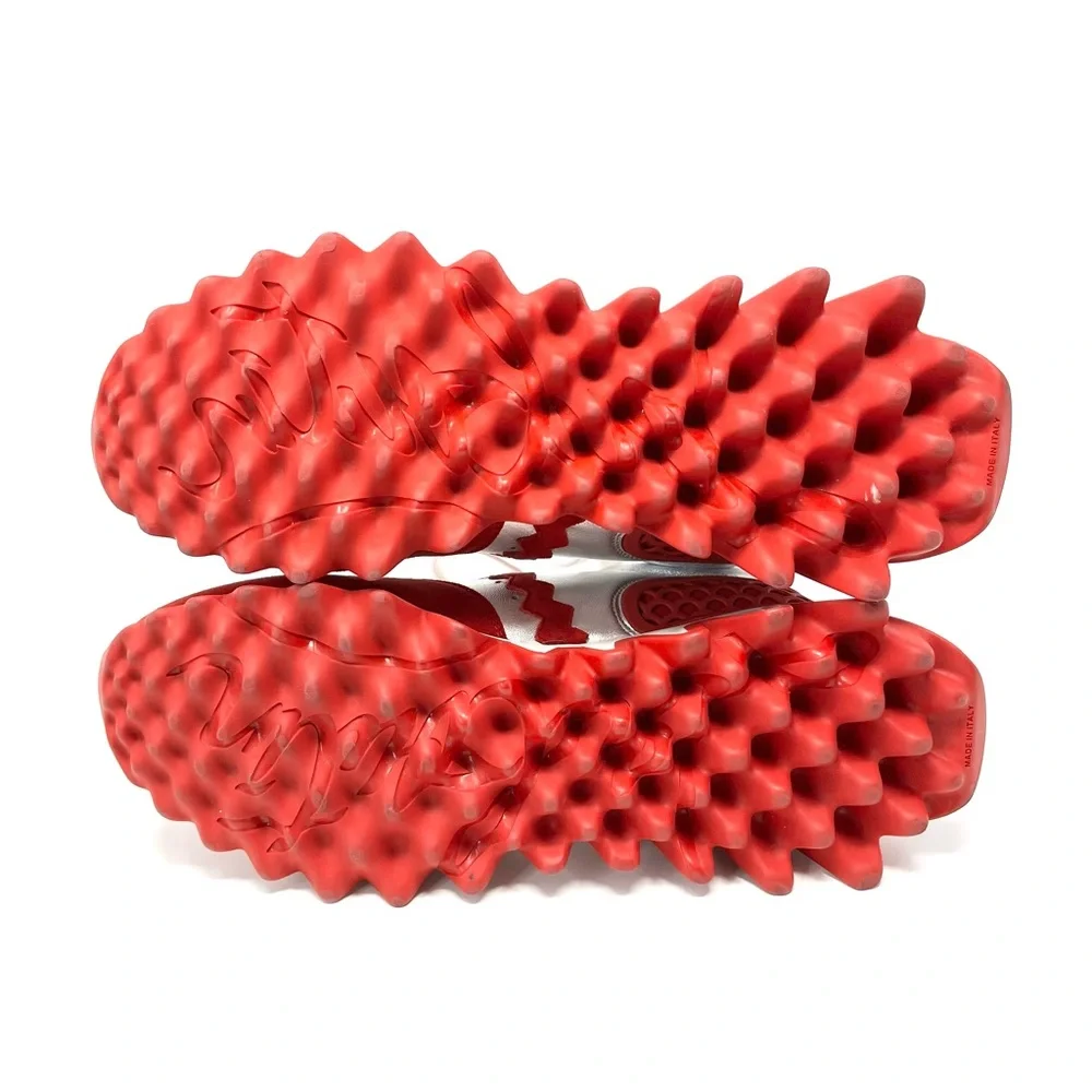 Christian Louboutin Loubishark Spike Platform Low Top Sneakers Red 42.5 12.5